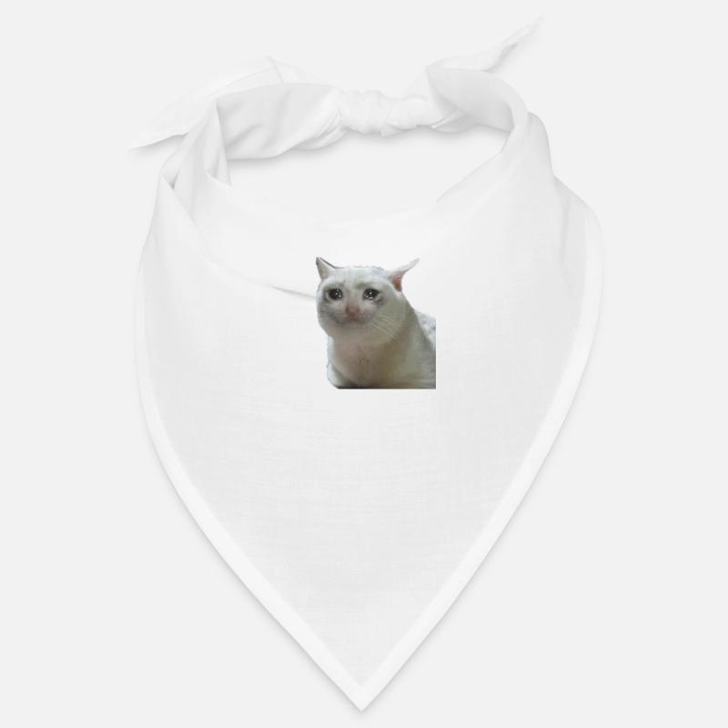 Meme Katze - Bandana - Weiß