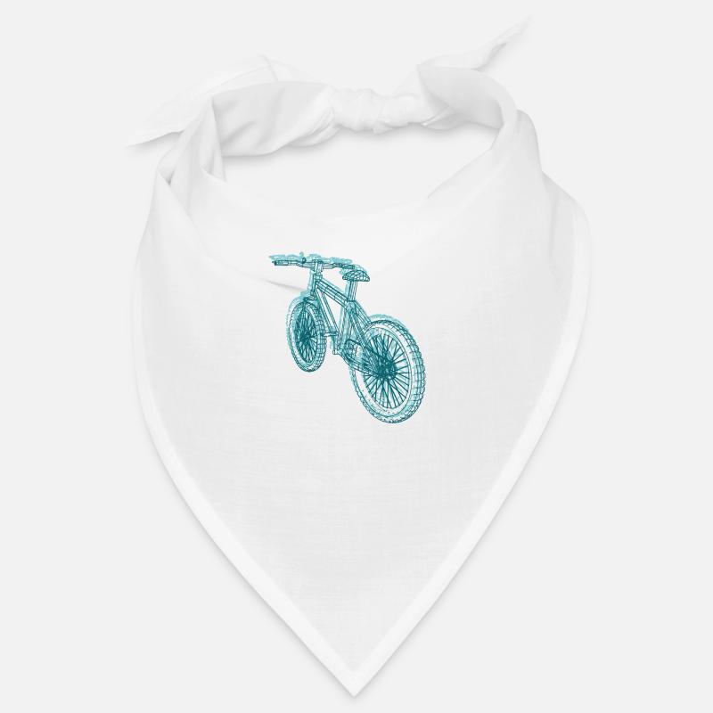 VTT, vélo, vélo, lignes, bleu Bandana
