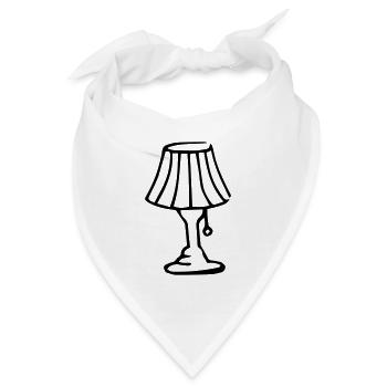 Nachttischlampe Stehlampe Lampe Tischlampe - Bandana - Weiß - Vorne