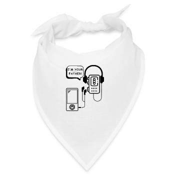 Ich bin dein Vater | Musik, Walkman, MP3 Player - Bandana - Weiß - Vorne