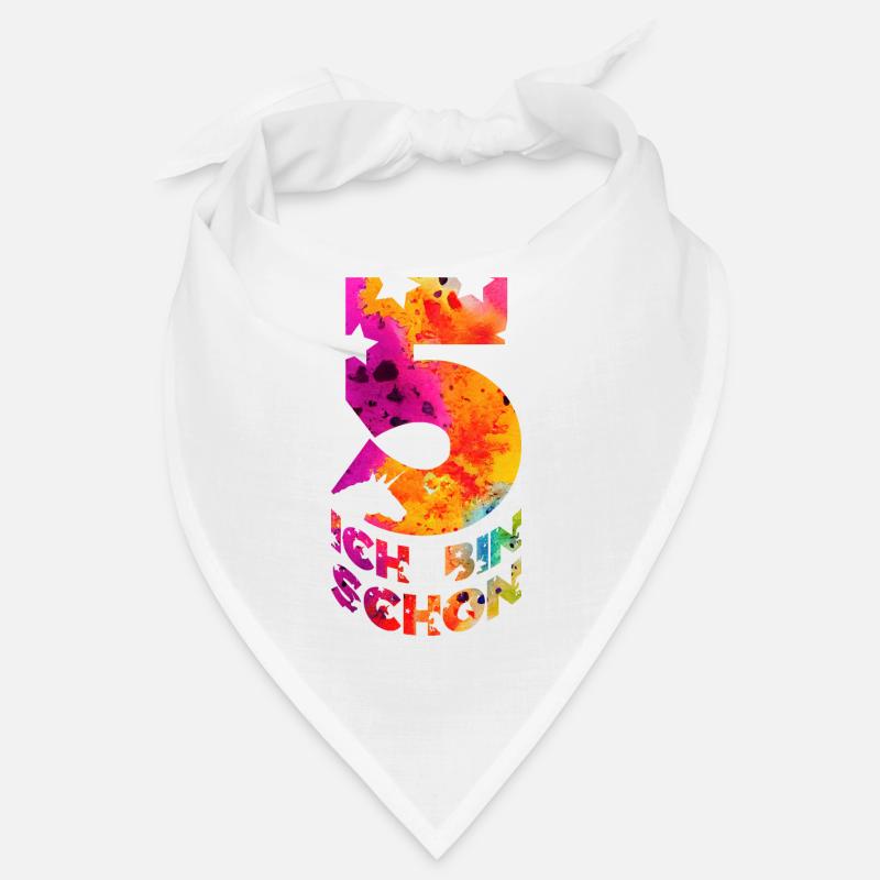 ICH BIN SCHON 5 EINHORN 5. GEBURTSTAG Bandana