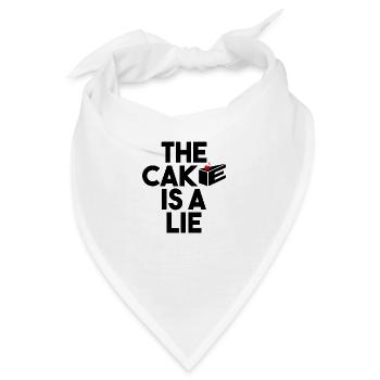 The Cake is a lie Portal Aperture Science - Bandana - Weiß - Vorne