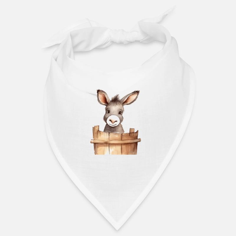 Âne mignon pour la classe d’âne à l’école primaire Bandana