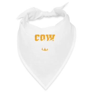 Kuhkönig Cowman Gift - Bandana - Weiß - Vorne