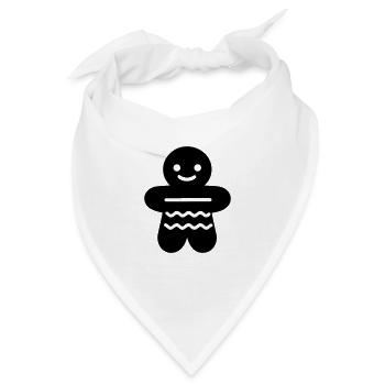 Lebkuchen - Bandana - Weiß - Vorne