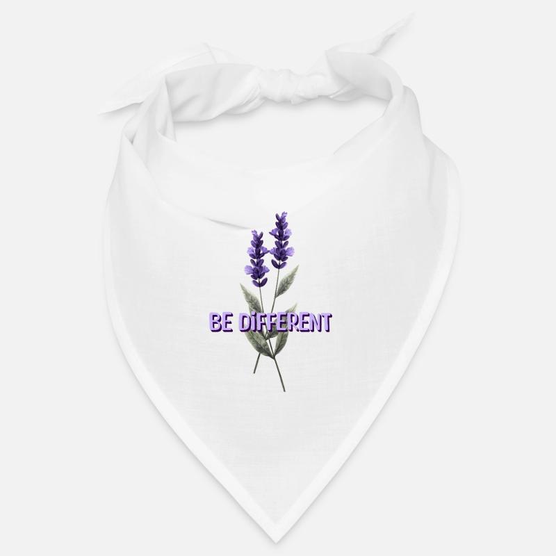 BE DIFFERENT – Lavendel Blumenliebe Affirmationen Bandana