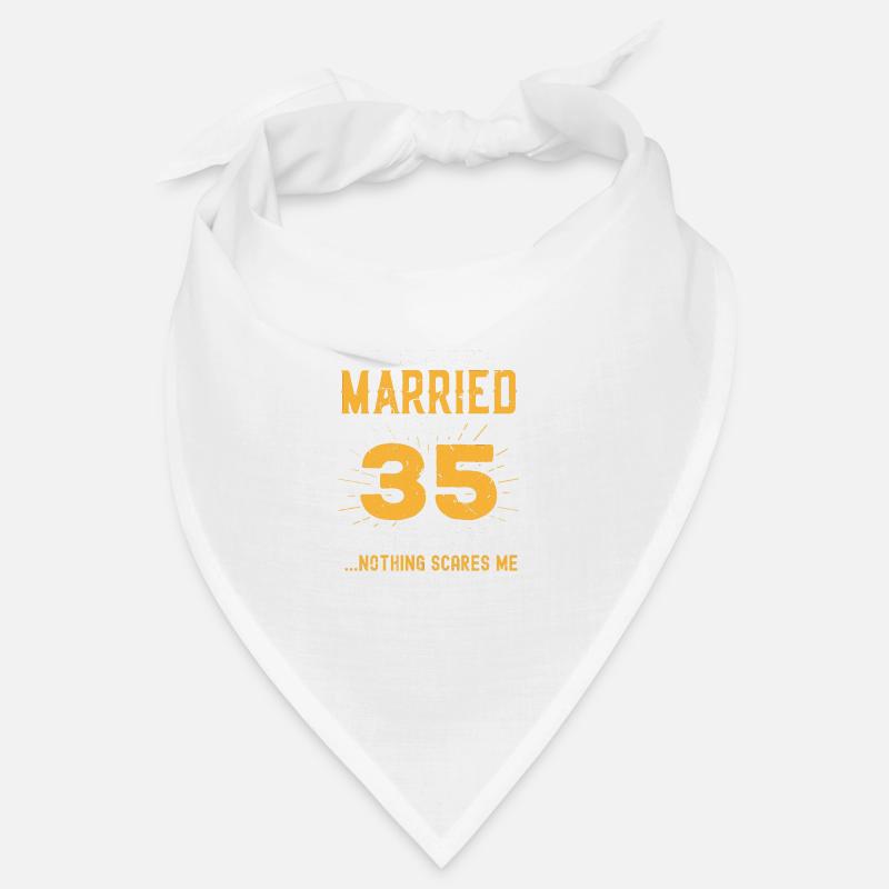 35th Wedding Anniversary Funny Couples Married Bandana