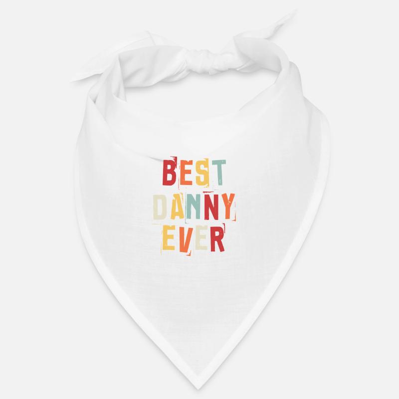 Best Danny Ever Retro First Name Text Saying Bandana