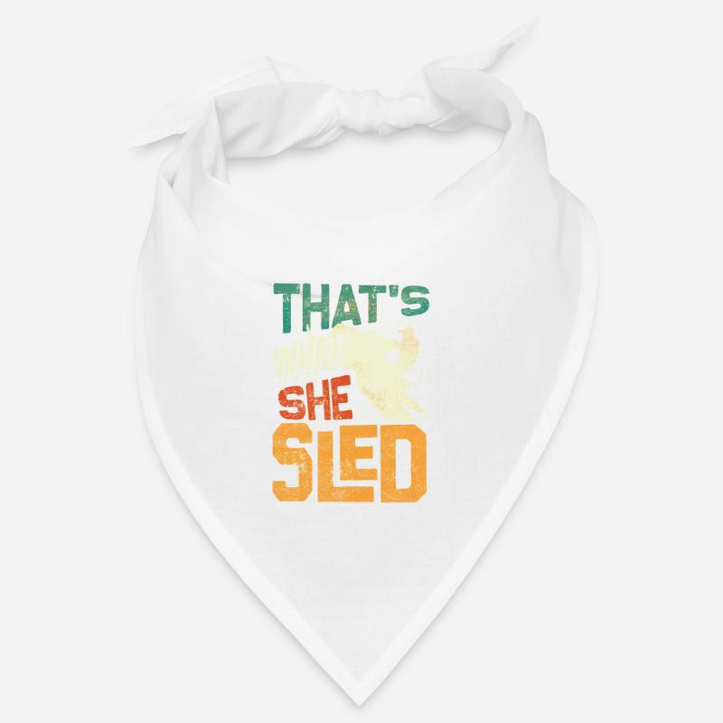 Snowmobile Riding Snowmobiling Thats What She - Bandana - Weiß