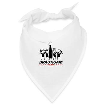 Team Bräutigam Polterhochzeit - Bandana - Weiß - Vorne