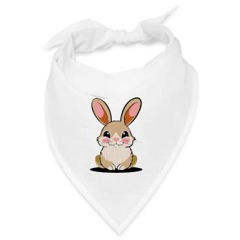 Der knuffigste Hase der Welt - Bandana - Weiß - Vorne
