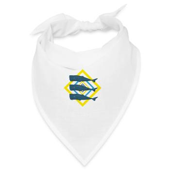 Pottwale im Frühling. - Bandana - Weiß - Vorne