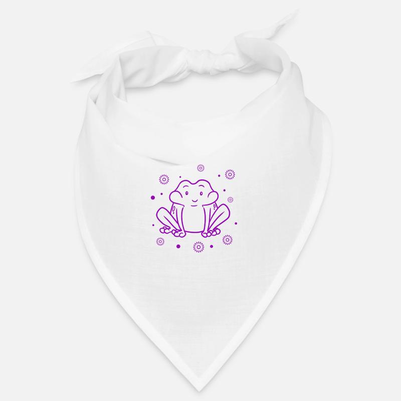 Frosch - Bandana - Weiß