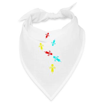 Vogelscheuche - Bandana - Weiß - Vorne