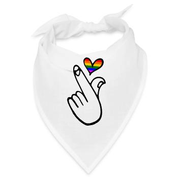 Lgbtq - Bandana - Weiß - Vorne