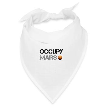 Occupy Mars Planet Space Explor Raketenwissenschaft - Bandana - Weiß - Vorne