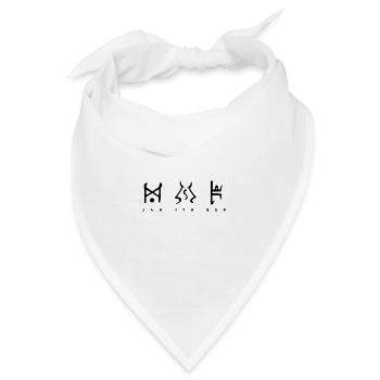 enigma runenwort - Bandana - Weiß - Vorne