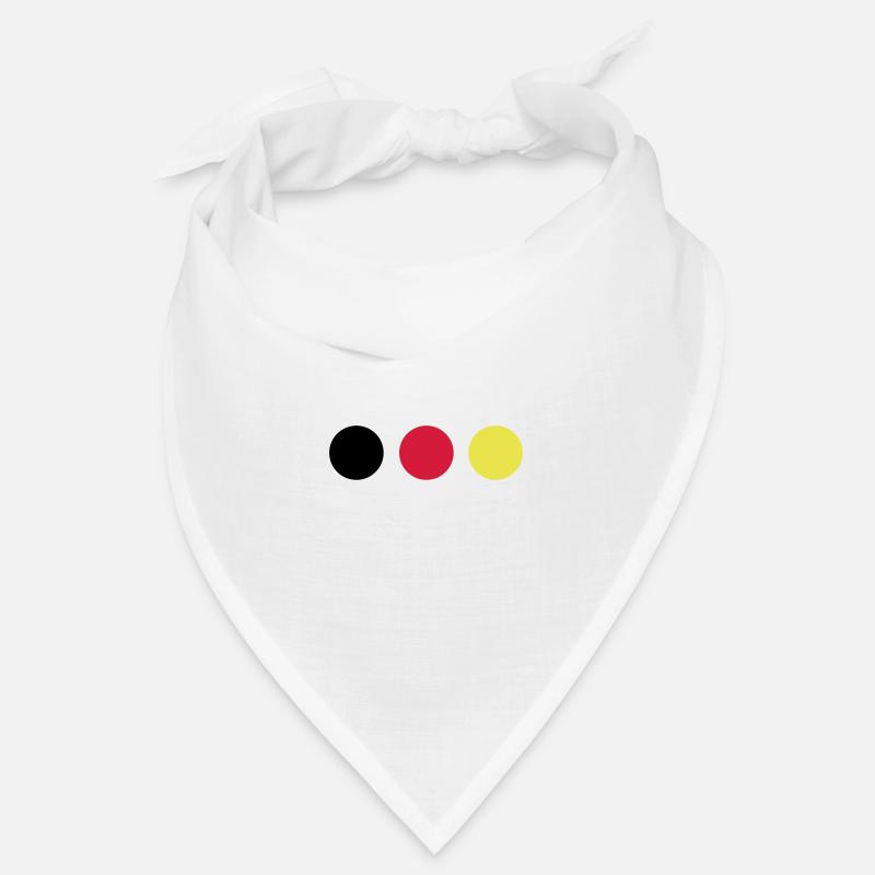 Points black, red and yellow Bandana