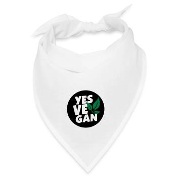 Yes Vegan / Yes ve gan (3c) - Bandana - Weiß - Vorne