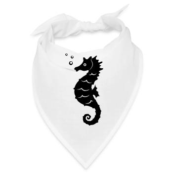 seepferdchen - Bandana - Weiß - Vorne