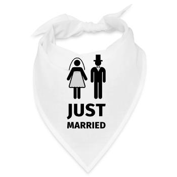just married - Bandana - Weiß - Vorne