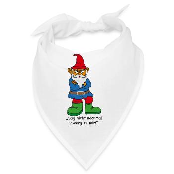 Wütender Zwerg - Bandana - Weiß - Vorne