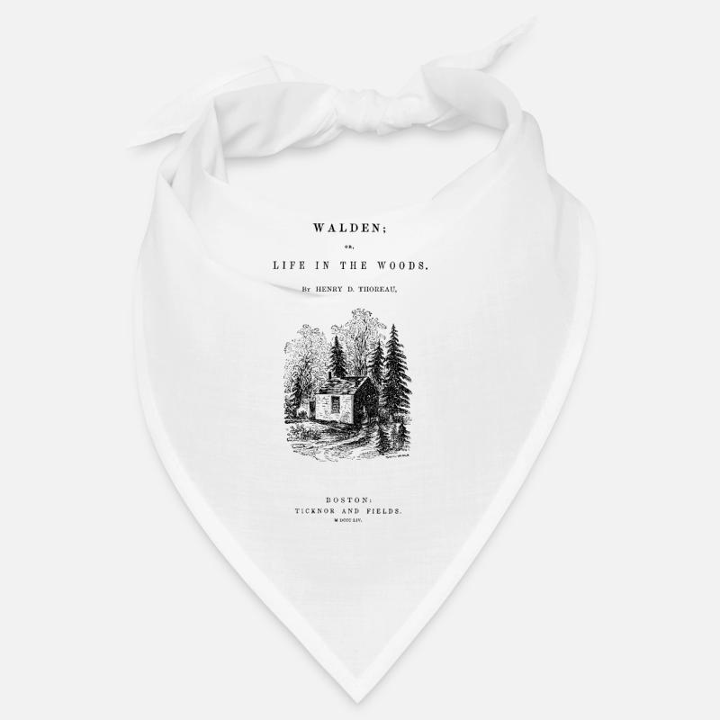 walden book cover - Bandana - Weiß