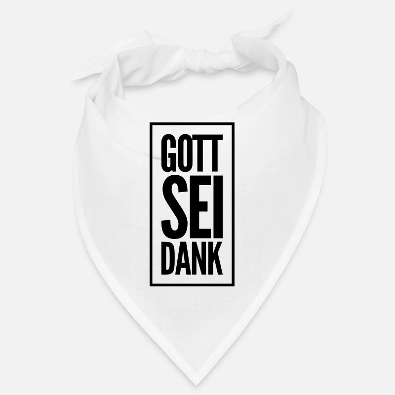 Gott sei Dank - Bandana - Weiß