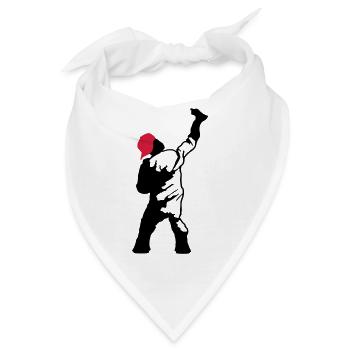 graffiti sprayer - Bandana - Weiß - Vorne
