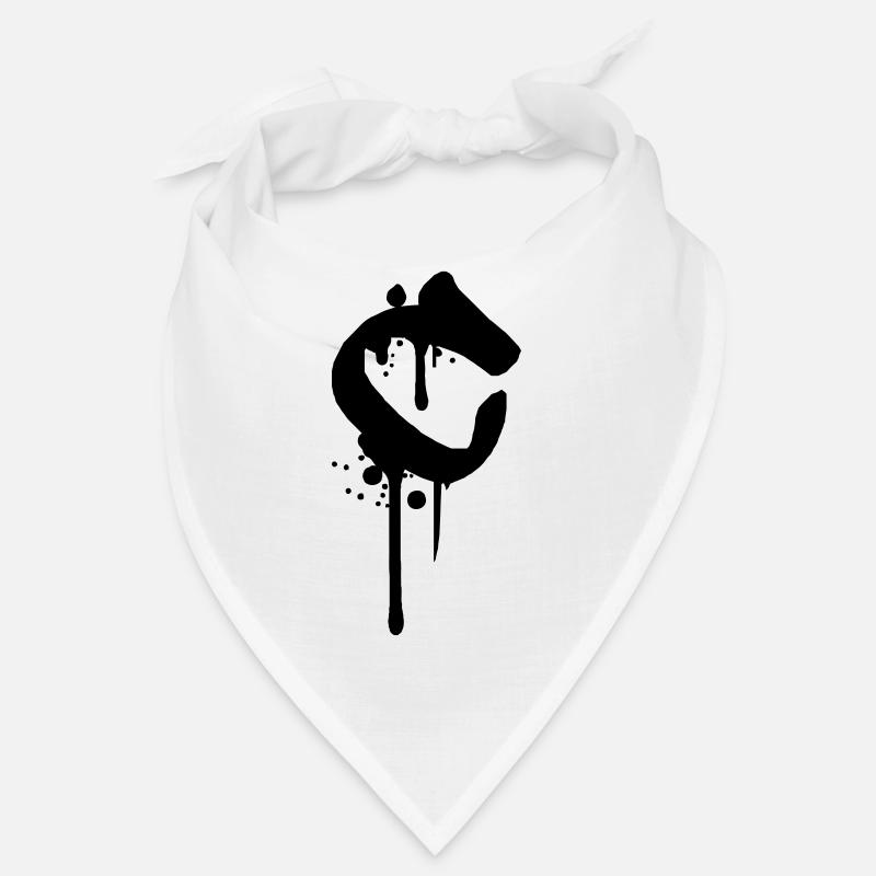 C graffiti gouttes aspersion de sang Farbklex Bandana