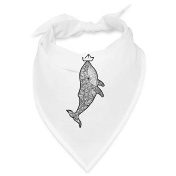Wal Schiff - Bandana - Weiß - Vorne