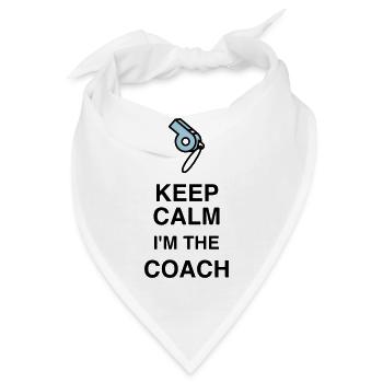 Coach / Coaching / Trainer / Sport - Bandana - Weiß - Vorne
