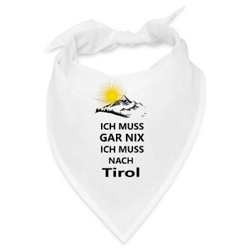 Tirol - Bandana - Weiß - Vorne