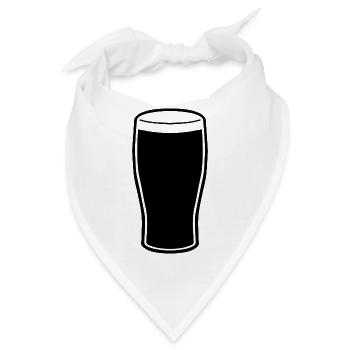 Pint Bier St. Patrick´s Day Irland Kobold Pub - Bandana - Weiß - Vorne