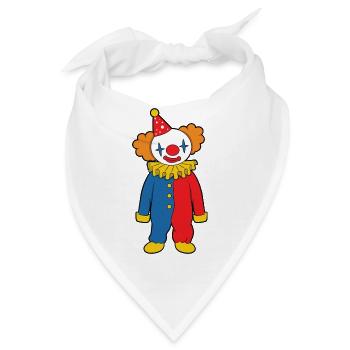 Clown - Bandana - Weiß - Vorne