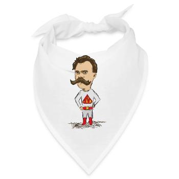 Nietzsche - Bandana - Weiß - Vorne