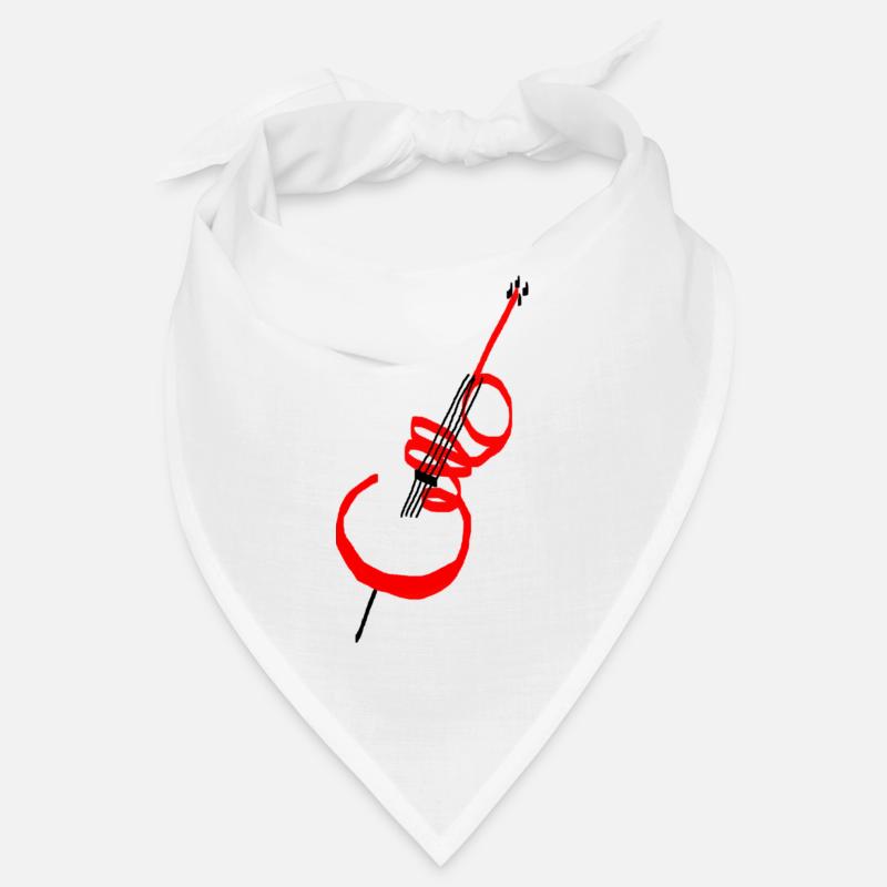 Cello lettering red Bandana