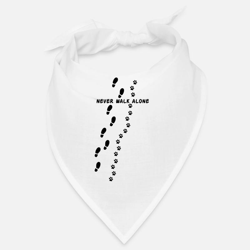 Never walk alone - Bandana - Weiß