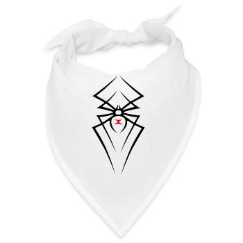 Spider Black Widow Tribal R6Z - Bandana - Weiß - Vorne