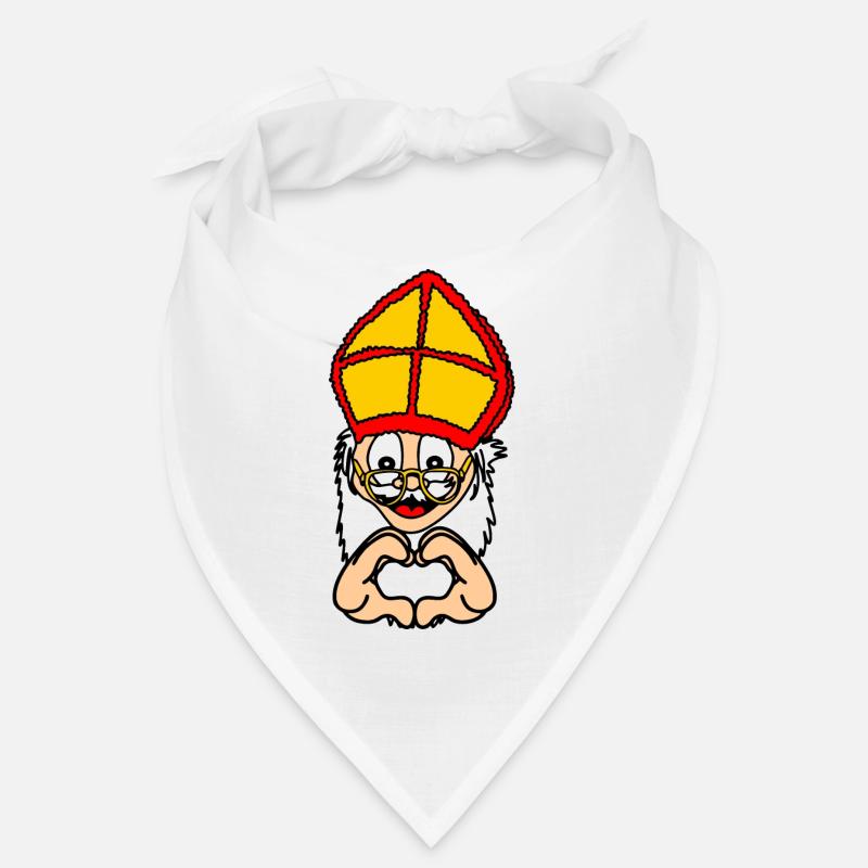 Sinterklaas avec un geste de la main coeur Bandana