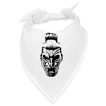 Angry Warrior - Bandana - Weiß - Vorne