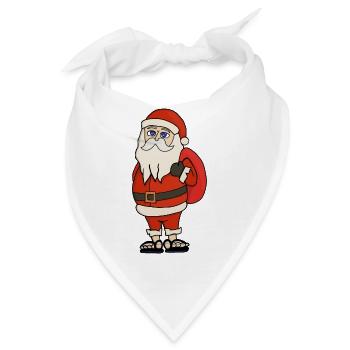 Weihnachtsmann Weihnachten Flip Flops - Bandana - Weiß - Vorne