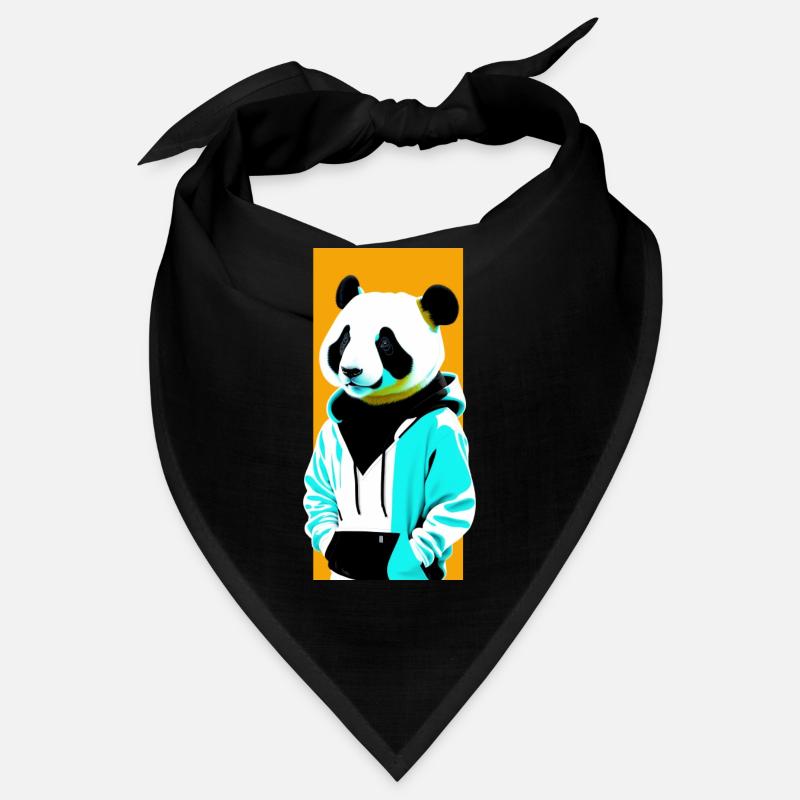 Panda en sweat à capuche Bandana