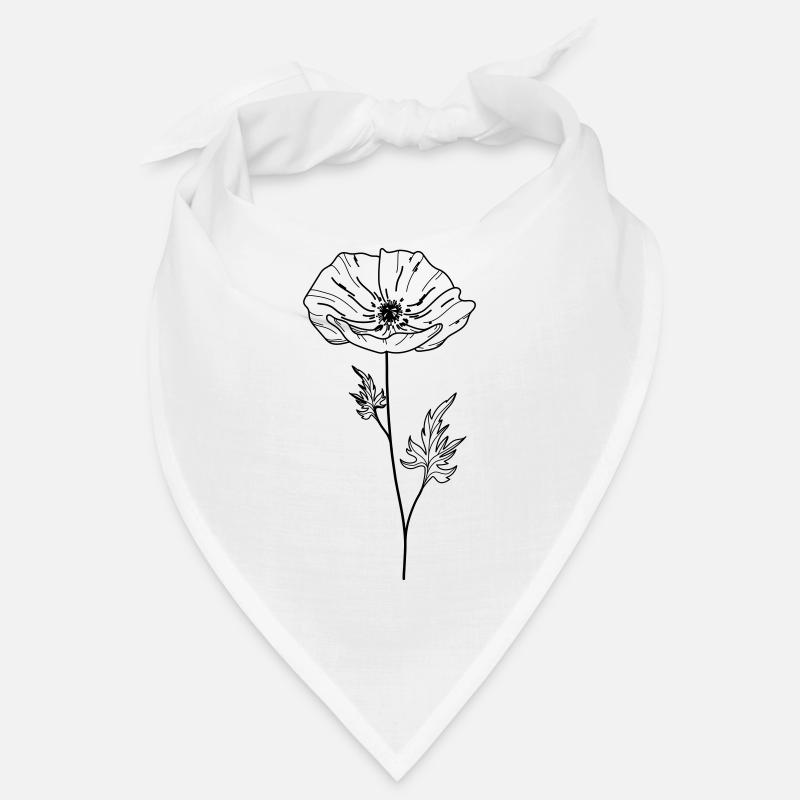 Fleur de coquelicot 13 Plan de travail 5 Bandana