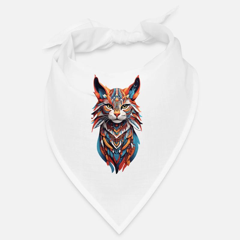 Boho Wildkatzen Spirit Design Bandana