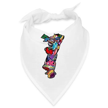 Pop-Art-Region Elsass - Bandana - Weiß - Vorne