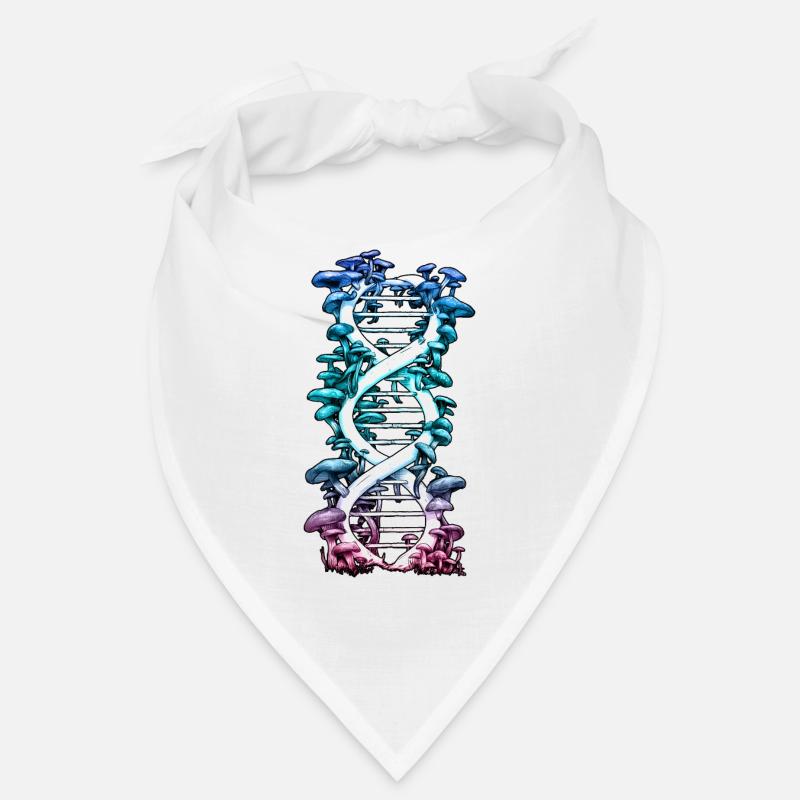 ADN Helix avec des champignons Nature Art Coloré Bandana