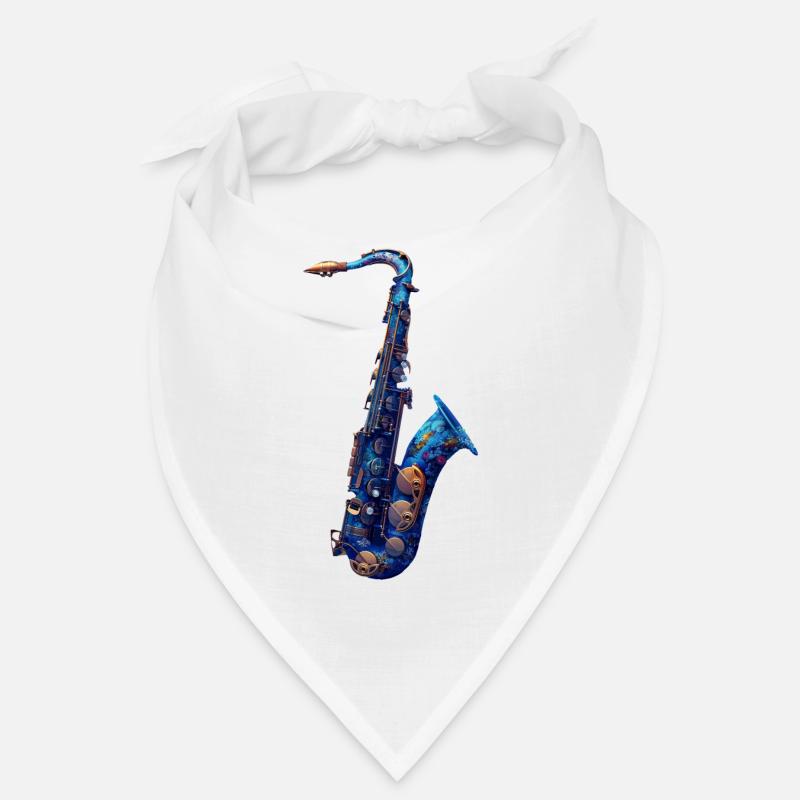 Saxophone Poisson Bandana