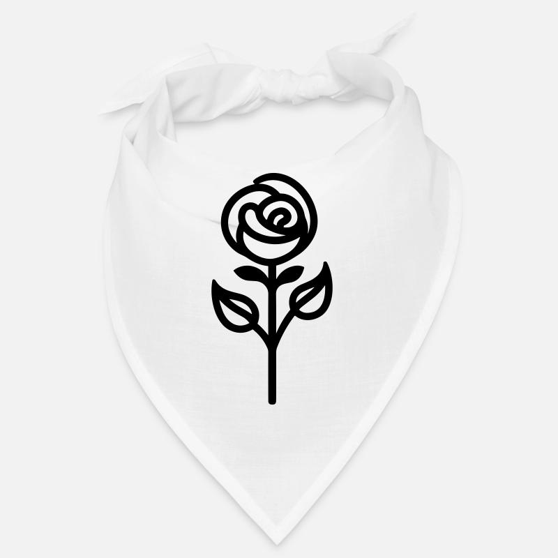 Fleur rose Bandana