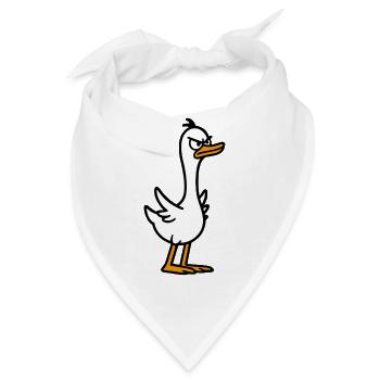 Wütende Gans - Bandana - Weiß - Vorne